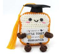 OYIWINMI Graduation Gifts Her Him Handmade Funny Graduation Toast Emotional Support Crochet for Daughter Son Boys Girls Sister Best Friends Nursery High School University Masters or PHD Graduation