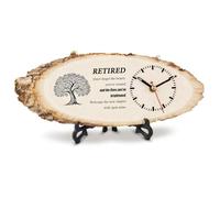 OYIWINMI Retirement Gifts For Men,Dad Gifts From Daughter,Retirement Gifts For Teachers, Husbands, Colleagues,Thank You Dad Wooden Clock Gifts