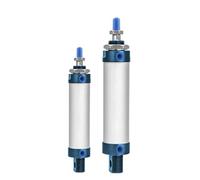 OYmFUIEeK 1PCS MAL Series Mini Pneumatic Cylinder, Bore 25mm, Stroke 25mm to 500mm, Double Acting Aluminum Alloy Air(MAL25X100)