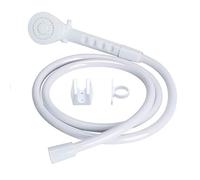 OYMOV RV Shower Head with Hose - Non-Metallic Outdoor RV Shower Kits Replacement with Pause Function for RVs, Fifth Wheels, Motor Homes, Travel Trailers, Campers, Boats, White