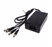 OYN-X PSU54-B 4 Way 12C DC CCTV Power Supply Fly Leads to Power 4 Different Cameras - Black