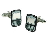 Oynx Art Mens Gents Designer Fashion Novelty Cufflinks in Gift Box - BlackBerry Black