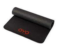 OYO Fitness Performance Exercise Mat/Yoga Mat (PVC, Reversible, Two-Tone Grey/Black, Non-Slip, 6mm/1/4 Inch Thick)