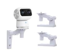 OYOCAM 2 Pack Adjustable Bracket Mount Compatible with Eufy Security Indoor Cam S350, Wall Mount Ceiling Mount 180 Degree Rotation Easy to Install, White, NOT Included The Cam