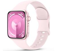 OYODSS Sport Silicone Band Compatible with Apple Watch 40mm, 41mm, 42mm, 44mm, 45mm, 49mm, Smart Watch Replacement Bands, Light Pink