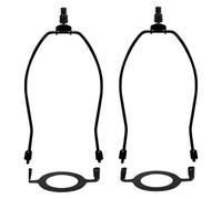 Oyolan 2pcs Lamp Shade Holder Light Bulb Cover Lampshade Levellers for Replacement Lighting Hardware 2pcs Black One Size