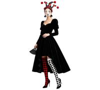 Oyolan Halloween Clown Fancy Dress Kit for Theater Get Up Multicolor One Size