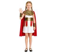 Oyolan Kids Boys Halloween Brave Gladiator Cosplay Set | Versatile Role-play Fun,Comfortable & Breathable Fabric,Durable & Safe Materials,Roman Soldier Costume with Sword and Shield