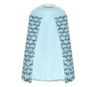 Oyolan Princess Girls Sequin Cape Cloak Kids Sparkling Sequins Tulle Cape Birthday Party Cosplay Costume Mint Green One Size