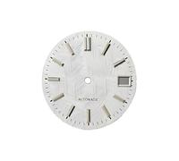 OYOSIDA 28.5MM Mechanical Dial DIY Diving Watch Dial for NH 35/NH36/4R/6R Watch Movement Repair Part, Silver, Modern
