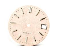 OYOSIDA 28.5MM Mechanical Dial DIY Diving Watch Dial for NH 35/NH36/4R/6R Watch Movement Repair Part, Pink