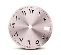 OYOSIDA 28.5mm Mechanical Dial Elegant Arabic Numerals Watch Dials for NH 35/NH36/4R/6R Watch Movement Repair Part, Pink