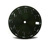 OYOSIDA 28.5mm Mechanical Dial Elegant Arabic Numerals Watch Dials for NH 35/NH36/4R/6R Watch Movement Repair Part, Green
