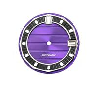 OYOSIDA 28.5MM Mechanical Dial Strong Green Luminous Face Watch Dials for NH35/NH36 Watch Movement Repair Part, Purple