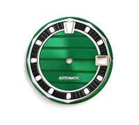 OYOSIDA 28.5MM Mechanical Dial Strong Green Luminous Face Watch Dials for NH35/NH36 Watch Movement Repair Part, Green