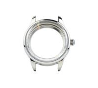 OYOSIDA 33/39.5mm Stainless Steel Couple Watch Case Shell for NH35 Movement, Silver, 39.5mm