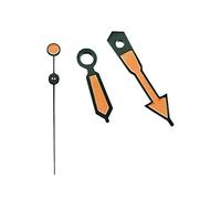 OYOSIDA Surface Mechanical Hands Green Luminous Watch Hands 3 pins Modification Kits for NH34/NH35/4R35/4R36 Watch Movement Repair Part, orange