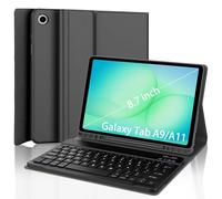 OYOSUOGG for Samsung Galaxy Tab A9/A11 Case with Keyboard 8.7 inch, Magnetic Detachable Wireless Keyboard, Multi-Angle Stand Folio Cover with S Pen Holder for Samsung Tablet A11/A9 8.7'' 2025/2023