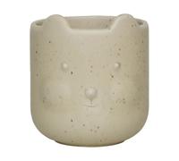 OYOY Bear flower pot Reactive olive