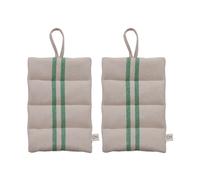 OYOY Linen pot holder 2-pack Green