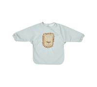 OYOY Lobo Lion bib with sleeves Ice blue