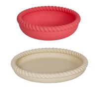 OYOY Mellow plate and bowl Vanilla-Cherry Red