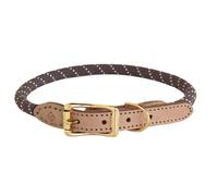 Oyoy Perry brown leather dog or cat collar 46 cm