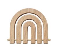 OYOY Rainbow wooden trivet Nature
