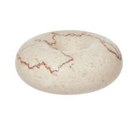 OYOY Savi marble candle sticks small 4 cm off white