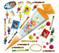 OYOY School cone filled with candy mix, school cone fox, school cone 35 cm, small school cone ready-filled, siblings school cone, small sugar bag, school gift