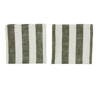 OYOY Striped napkin 45x45 cm 2-pack Olive