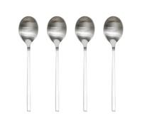OYOY Yuka Spoon 4-Pack Brushed Steel