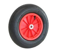 Oypla 14" 3.50-8 Plastic Rim Wheelbarrow Replacement Pneumatic Tyre Wheel