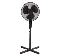Oypla Electrical 16" Oscillating Black Extendable Free Standing Tower Pedestal Cooling Fan
