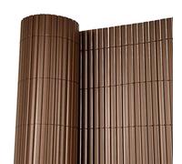 Oypla 1m x 3m Brown PVC Outdoor Garden Fencing Privacy Screen Roll