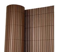 Oypla 1m x 3m Brown PVC Outdoor Garden Fencing Privacy Screen Roll