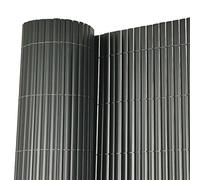 Oypla 1m x 3m Grey PVC Outdoor Garden Fencing Privacy Screen Roll