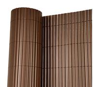 Oypla 1m x 4m Brown PVC Outdoor Garden Fencing Privacy Screen Roll
