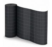 Oypla 1m x 4m Grey PVC Outdoor Garden Fencing Privacy Screen Roll