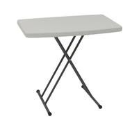 Oypla 2.5ft Folding Outdoor Trestle Table in White Oypla White
