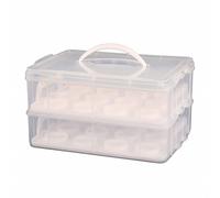 Oypla 2 Tier Cupcake Cake Holder Portable Storage Carrier Box