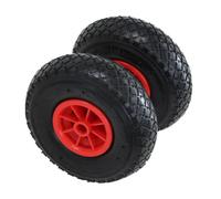 Oypla 2x 10" 3.00-4 Plastic Rim Sack Truck Replacement Pneumatic Tyre Wheel