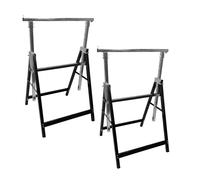 Oypla 2x Adjustable Builder DIY Carpentry Work Bench Telescopic Saw Horses Trestle