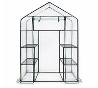 Oypla 3 Tier 4 Shelf Mini Walk In Growhouse Garden Greenhouse Plant Shelter