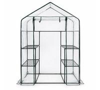 Oypla 3 Tier 4 Shelf Mini Walk In Growhouse Garden Greenhouse Plant Shelter