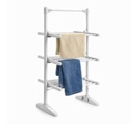 Oypla 3 Tier Electrical Heated Folding Clothes Horse Airer Dryer in Silver Oypla Silver