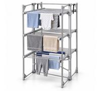 Oypla 3 Tier Electrical Heated Folding Clothes Horse Airer Dryer with 36 Heated Rails