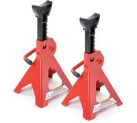 Oypla 3 Ton Heavy Duty Ratchet Jack Lifting Axle Stands - Set of 2