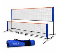 Oypla 3m/4m/5m Adjustable Foldable Badminton Tennis Volleyball Net