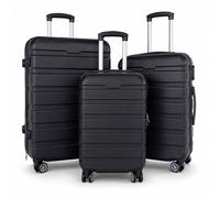 Oypla 20", 24", 28" 3pc Hard Shell ABS Luggage Suitcase Set